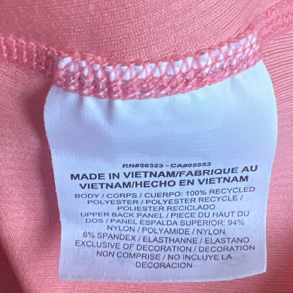 Nike Tank Top Size Medium Peach Coral Racerback Shirt Gym Running Training Run - Picture 10 of 10